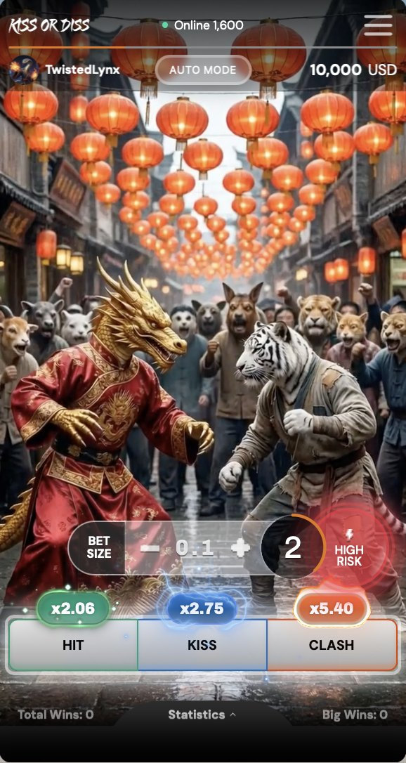 Kiss or Diss — dragon vs tiger
